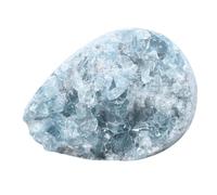dssmboom Naturel Brut Bleu Célestine Cristal Minéral Échantillon pour Collection de Cristaux Géode, Irrégulière Célestine Pierre Brute pour Décoration d'Intérieur Équilibre des Chakras, 50-100 mm