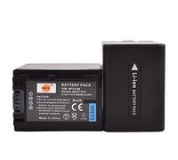 DST 2pcs NP-FV100 Batterie pour Sony DCR-SR15, DCR-SR21, DCR-SR68, DCR-SR88, DCR-SX15, DCR-SX21, HDR-CX105, HDR-CX110, HDR-CX150, HDR-CX160, HDR-CX190, HDR-CX200