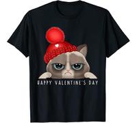 Dstarbbk Limited Funny Happy Day Cat Love Heart Great Gift T Shirt Black 3XL