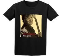 Dstarbbk Steve Winwood Nine Lives Casual Shirt Men's Short Sleeve Cotton Tops Black L