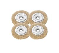 Dstarymnix 4 Pièces Brosse pour Joints Pavés 110 x 16 mm, Brosse Désherbage Fil Laiton pour Nettoyer Joints Terrasse et Allée, Compatible Nettoyeur Joints Type Gloria Multibrush