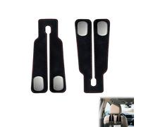 Dstarymnix Crochet Appuie-TêTe Voiture, Crochet SièGe ArrièRe Voiture, Crochet Voiture, Cuir RéSistant, Lot De 2 Crochets Voiture Pour Sacs, Bouteilles, VêTements, Accessoire Voiture Interieur
