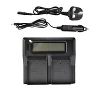 DSTE 1.5A Rapide Charger Double Batterie Chargeur Compatible avec Olympus BLH-1 BLH1 EM1 E-M1 Mark II E-M1-2 Om-D E-M10 Mark IV comme BCH-1