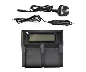 DSTE 1.5A Rapide Charger Double Batterie Chargeur Compatible avec Olympus BLH-1 BLH1 EM1 E-M1 Mark II E-M1-2 Om-D E-M10 Mark IV comme BCH-1