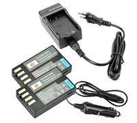 DSTE 2-Pack D-LI109 Rechange Batterie et Voyage Chargeur Compatible pour Pentax K-R K-30 K-50 K-500 K-2 K-S2 K-S1