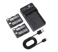 DSTE 2-Pack D-LI50 Batterie et Chargeur pour Pentax K10 K10D K10D GP K10D Grand Prix K20D