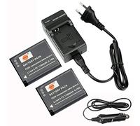 DSTE 2-Pack Rechange Batterie et DC146E Voyage Chargeur Compatible pour Panasonic DMW-BCN10 Lumix DMC-LF1 DMC-LF1K Lumix DMC-LF1W como DMW-BCN10E DMW-BCN10PP