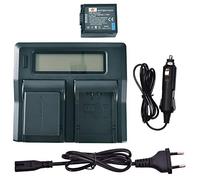 DSTE 2-Pack DMW-BLB13 DMW-BLB13E Batterie + Double LCD Chargeur Compatible pour Panasonic Lumix DMC-G1 DMC-G2 DMC-G10 DMC-GF1 DMC-GH1
