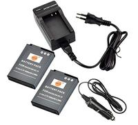 DSTE 2-Pack EN-EL12 ENEL12 Batterie et Voyage Chargeur Compatible pour Nikon Coolpix P300 P310 P330 P340 S70 S610 S620 S630 S640 S800c S6000 S6100 S6150 S6200 S6300