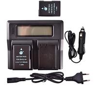 DSTE 2-Pack EN-EL14 ENEL14 Batterie + Double LCD Chargeur Compatible pour Nikon Coolpix P7000, P7100, P7700, D3100, D3200, D3500, D5100, D5200, D5300