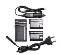 DSTE 2-Pack EN-EL15 ENEL15 Rechange Batterie et Chargeur Compatible pour Nikon D600 D610 D750 D800 D800E D810A D850 D7000 D7100 D7200