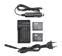 DSTE 2-Pack LI-50B LI50B Batterie et Chargeur Compatible pour Olympus Stylus 1010 1020 1030 9000 9010 SP-800UZ SP-810UZ SZ-10 SZ-11 SZ-12 SZ-15 SZ-20 SZ-30MR SP-720UZ iHS SZ-16 iHS