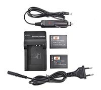 DSTE（2 Pack） Li-ION Batterie LI-70B + DC103E Voyage Chargeur Compatible pour Olympus D-700 D-705 D-710 D-715 D-745 FE-4020 FE-4040 FE-5040 VG-110 VG-120 VG-130 VG-140 VG-145 Caméra