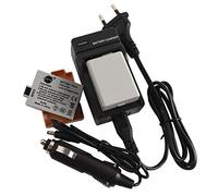 DSTE 2-Pack LP-E5 Rechange Batterie et Voyage Chargeur Compatible pour Canon EOS 450D 500D 1000D Kiss F X2 X3 Rebel XS XSi T1i