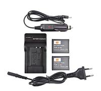 DSTE 2-Pack NP-BK1 Rechange Batterie et Chargeur Compatible pour Sony NP-BK1 Cyber-Shot DSC-S780 DSC-S850 DSC-S950 DSC-S980 DSC-W180 DSC-W190 DSC-W370