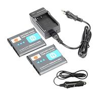 DSTE 2-Pack NP-BN1 Batterie et Chargeur Compatible pour Sony DSC-W510 DSC-W520 DSC-W530 DSC-W550