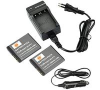 DSTE 2-Pack NP-FT1 Batterie et Chargeur pour Sony DSC-L1 DSC-M2 DSC-T1 DSC-T10