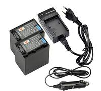DSTE 2-Pack NP-FV100 Batterie et Chargeur pour Sony DCR-SR15 SR21 SR68 SR88 SX15 SX21 SX44 SX45 SX63 SX65 SX83 SX85 HDR-CX105 CX110 CX115 CX130 CX150 CX155 CX160 CX190