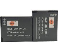DSTE 2-Pack Rechange Batterie pour Panasonic DMW-BCM13E DMW-BCM13PP Lumix DMC-TF5 DMC-TS5 DMC-TZ37 DMC-TZ40 DMC-TZ41 DMC-ZS27 DMC-ZS30 DMC-ZS35 DMC-ZS45