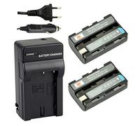 DSTE 2-pack Rechange Batterie et DC05E Voyage Chargeur pour Sony NP-FS10 DCR-PC1 DCR-PC2 DCR-PC3 DCR-PC4 DCR-PC5 DCR-TRV1VE DSC- F505 DSC-F55 DSC-P1 DSC-P20 DSC-P30 DSC-P50