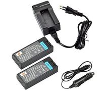 DSTE 2-Pack Rechange Batterie et DC06E Voyage Chargeur Compatible pour Sony NP-FC10 Cyber-Shot DSC-F77 DSC-FX77 DSC-P2 DSC-P3 DSC-P5 DSC-P7 DSC-P8 DSC-P9 DSC-P10 DSC-P12 como NP-FC11
