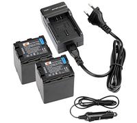 DSTE 2-pack Rechange Batterie et DC126E Voyage Chargeur pour Panasonic VW-VBN260 Lumix HC-X800 HC-X900 HC-X910 HC-X920 HDC-HS900 HDC-SD800 HDC-SD900 HDC-TM900 como VW-VBN260E-K VW-VBN260E