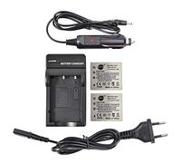 DSTE 2-Pack Rechange Batterie et Voyage Chargeur Compatible pour Fujifilm NP-40 FinePix F460 F470 F480 F610 F650 F402 F403 F420 F455 F700 F710 F810 F811