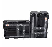 DSTE 2-Pack Rechange Batterie pour NP-FM500H A57 A58 A65 A77 A100 A200 A200K A200W A300 A300K A300X A350 A350H A350K A350X A450 A500 A550 A560 A580 A700 A700K A700P A700Z A850 A900 A900 ILCA-77M2 SLT-A99