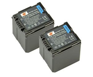 DSTE 2-Pack Rechange Batterie pour Panasonic VW-VBG260 AG-AC7 AG-AF100 AG-HMC40 AG-HMC80 AG-HMC150 HDC-HS250 HDC-HS300 HDC-HS700 HDC-SD600 HDC-SD700 HDC-SDT750 HDC-TM300 HDC-TM700 SDR-H80 Caméra