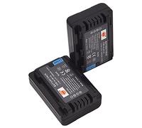 DSTE 2-Pack Rechange Batterie pour Panasonic VW-VBY100 HC-V110 HC-V110K HC-V110G HC-V110GK-K HC-V130 HC-V201 HC-V201K