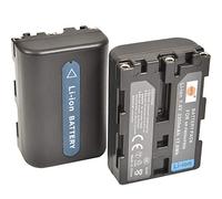 DSTE 2-Pack Rechange Batterie pour Sony NP-FM50 NP-FM55H CCD-TR108 CCD-TR208 CCD-TR408 CCD-TR748 CCD-TRV106 CCD-TRV107 CCD-TRV108 CCD-TRV116 CCD-TRV118 CCD-TRV126 CCD-TRV128 CCD- CCD-TRV138 CCD-TRV208 CCD-TRV218 CCD-TRV228