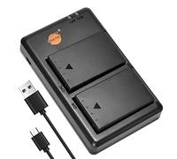 DSTE 2PCS BLS-1 PS-BLS1(2100mAh/7.4V) Batterie Chargeur Compatible pour Olympus E-400,E-410,E-420,E-450,E-600,E-620,E-P1,E-P2,E-P3,E-PL1,E-PL3,E-PM1 Caméra