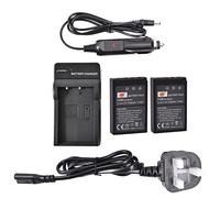 DSTE 2pcs BLS-1 PS-BLS1 Rechargeable Li-ion Battery + DC84U Travel Charger Compatible for Olympus E-400 E-410 E-420 E-450 E-600 E-620 E-P1 E-P2 E-P3 E-PL1 E-PL3 E-PM1 Camera as Olympus PS-BLS1