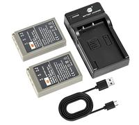 DSTE 2PCS BLS-5 BLS5 Batterie et Chargeur Compatible avec Olympus E-400 E-410 E-420 E-450 E-600 E-620 E-P1 E-P2 E-P3