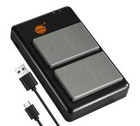 DSTE 2PCS BLS-5 PS-BLS5(2100mAh/7.4V) Batterie Chargeur Compatible pour Olympus E-410 E-420 E-450 E-620 E-P1 E-P2 E-P3 E-PL1E-PL2 E-PL5 E-PL6 E-PL7 E-PM1 E-PM2 E-M10 E-PLE15 Stylus 1 Digital Caméra
