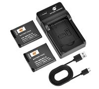 DSTE 2PCS DMW-BCL7E Batterie et Chargeur Compatible avec Panasonic Lumix DMC-F5, DMC-FH10, DMC-FS50, DMC-SZ3