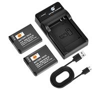 DSTE 2PCS DMW-BCM13 Batterie et Chargeur Compatible avec Panasonic DMC-FT5 DMC-TS5 DMC-TZ40 DMC-ZS30