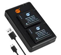 DSTE 2PCS DMW-BLE9 Batterie & Chargeur Compatible pour Panasonic Lumix DMC-GF3,DMC-GF3GK,DMC-GF5,DMC-GF6,DMC-GX7,DMC-LX100