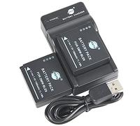 DSTE 2PCS DMW-BLE9 Batterie et Chargeur Compatible avec Panasonic DC-LX100 II, DMC-GF3, DMC-GF3GK, DMC-GF5, DMC-GF6, DMC-GX7, DMC-LX100