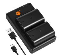 DSTE 2PCS DMW-BLF19 Batterie & Chargeur Compatible pour Panasonic DMC-GH3,DMC-GH4,DC-GH5