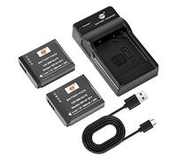 DSTE 2PCS DMW-BLH7E DMW-BLH7 Batterie et Chargeur Compatible avec Panasonic Lumix DMC-GM1 DMC-GM1K DMC-GM1W DMC-GF7K