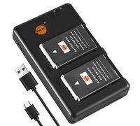 DSTE 2PCS EN-EL22 ENEL22 (1400mAh/7.2V) Batterie Chargeur Compatible pour Nikon 1 J4, 1 S2