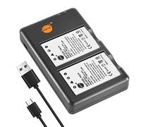 DSTE 2PCS en-EL5 Batterie & Chargeur Compatible pour Nikon Coolpix P510, P520, P530, P5100, P6000