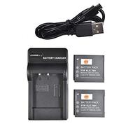 DSTE 2PCS KLIC-7001 Batterie et Chargeur Compatible avec Kodak M1063 M1073 is M320 M340 M341 M753 M763 M853