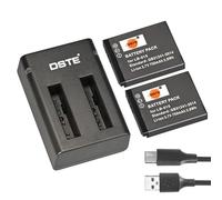 DSTE 2PCS LB-015 Batterie (750mAh/3.7V) et Double Chargeur USB compatibles avec Appareil Photo numérique Kodak PIXPRO WPZ2