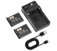 DSTE 2PCS LI-40B LI-42B Batterie & Charger pour Olympus FE-20 FE-150 FE-220 FE-230