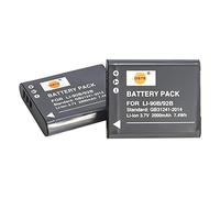 DSTE 2pcs LI-90B LI-92B Batterie Compatible avec Olympus Tough TG-1, TG-2, TG-3, TG-6