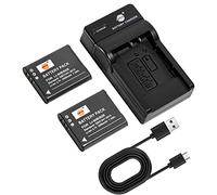 DSTE 2pcs LI-90B LI-92B Batterie et Chargeur Compatible avec Olympus TG-1 TG-2 TG-3 SH-50 SH-60 SP-100