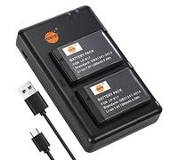 DSTE 2PCS LP-E17(1300mAh/7.2V) Batterie Chargeur Compatible pour Canon EOS M3 M5 750D 760D 8000D 9000D Kiss X8i Rebel T6i T6s,EOS M6 Mark II,EOS Rebel SL3(EOS 250D / EOS Kiss X10) Digital SLR Caméras