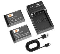 DSTE 2PCS LP-E17 Batterie et Chargeur Compatible avec Canon EOS 750D, 760D, 8000D, Kiss X8i, Rebel T6i, Rebel T6s